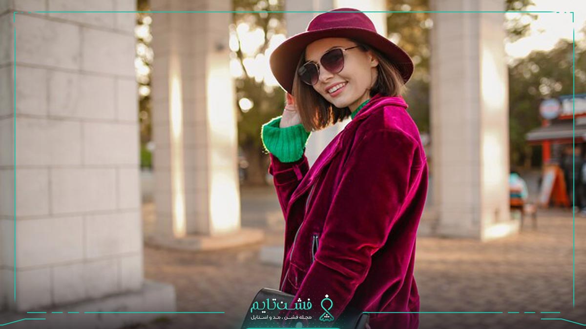 ست کردن رنگ زرشکی