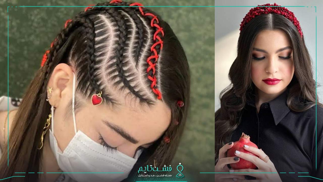بافتن نوارهای مخمل داخل مو