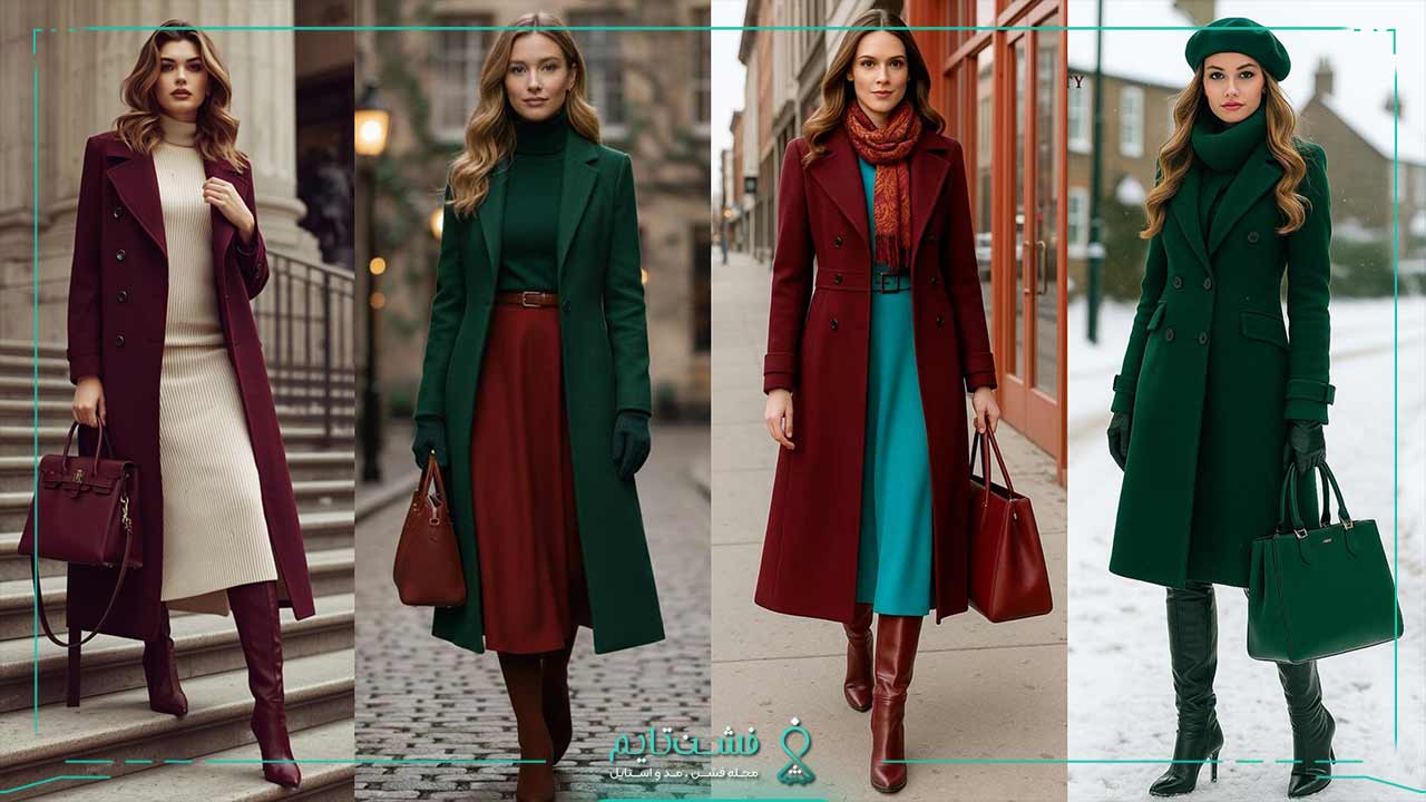پالتوهای رنگی مثل سبز زمردی