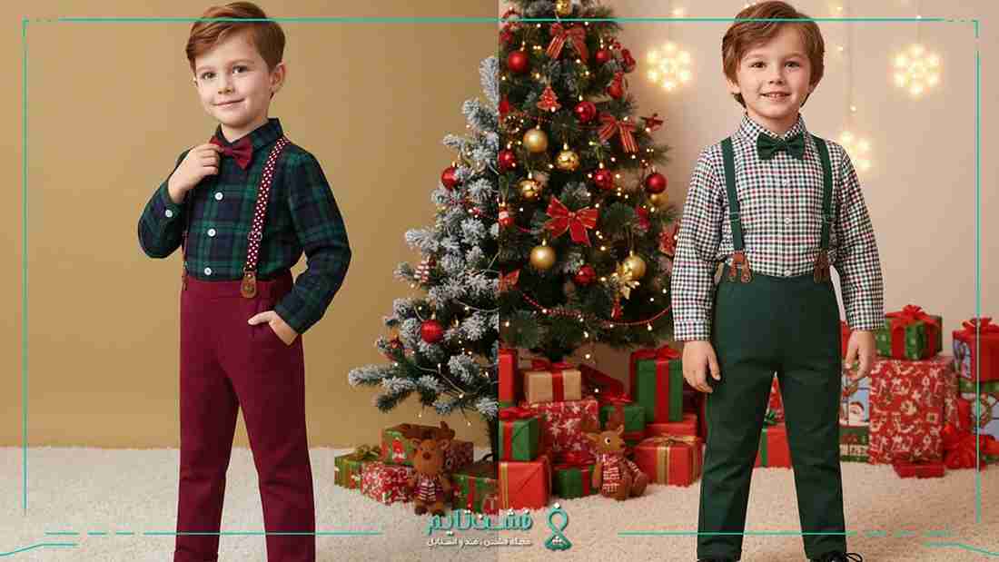 ست پیراهن و شلوار کریسمسی